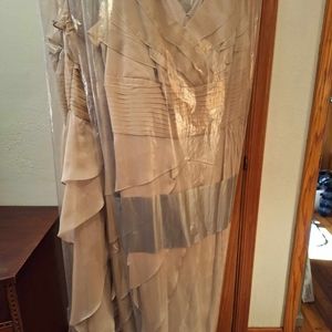 Bridesmaid or Prom dress - Taupe, Size 20, Adrianna Papell